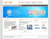 Tablet Screenshot of hemairsystems.com